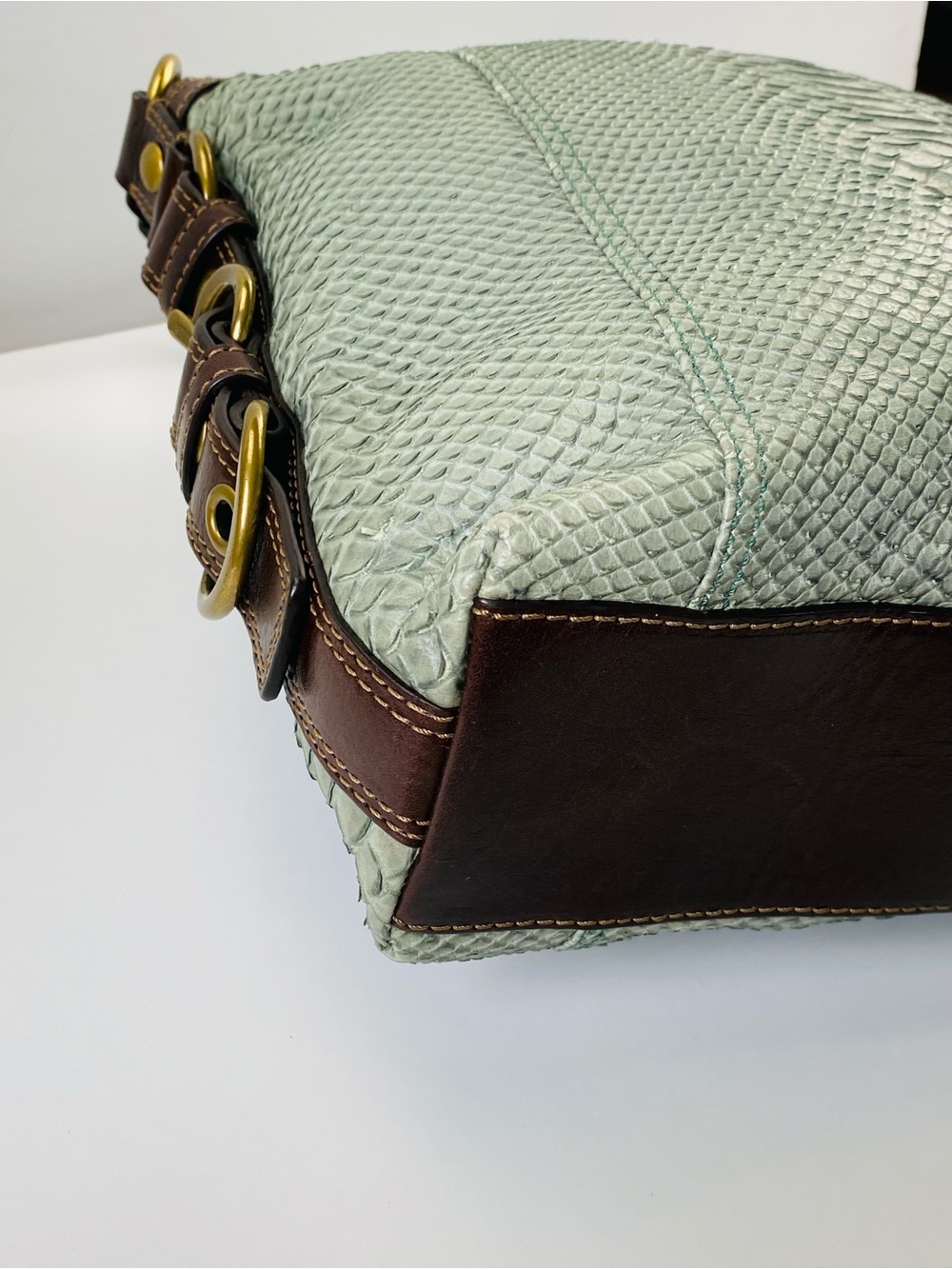 Coach Python Embossed Chelsea Y2K Shoulder Bag - Picture 11 of 14